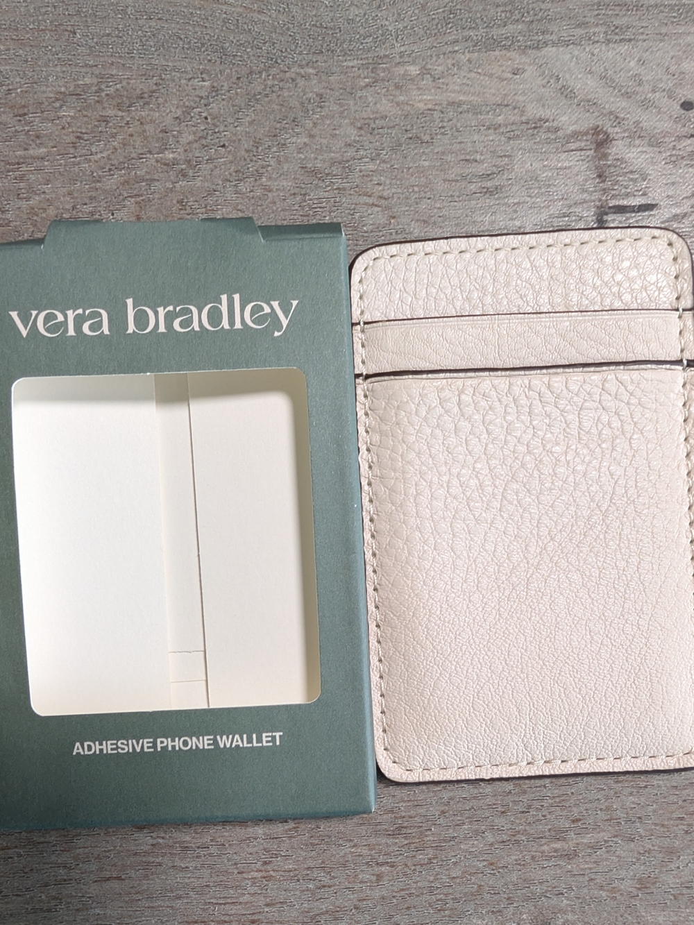 Vera Bradley Adhesive Phone Wallet in Cream